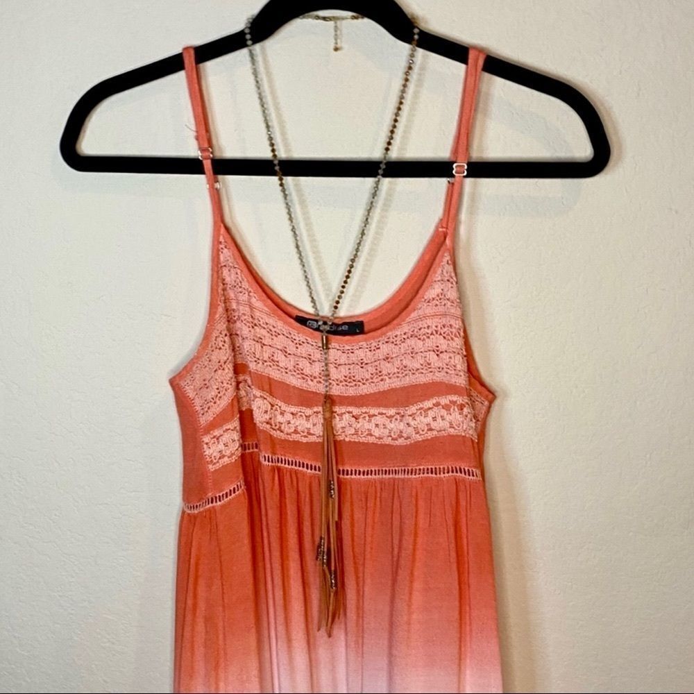Mandarin Ombré Long Necklace